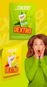 Kreacje do kampanii reklamowej Dextro