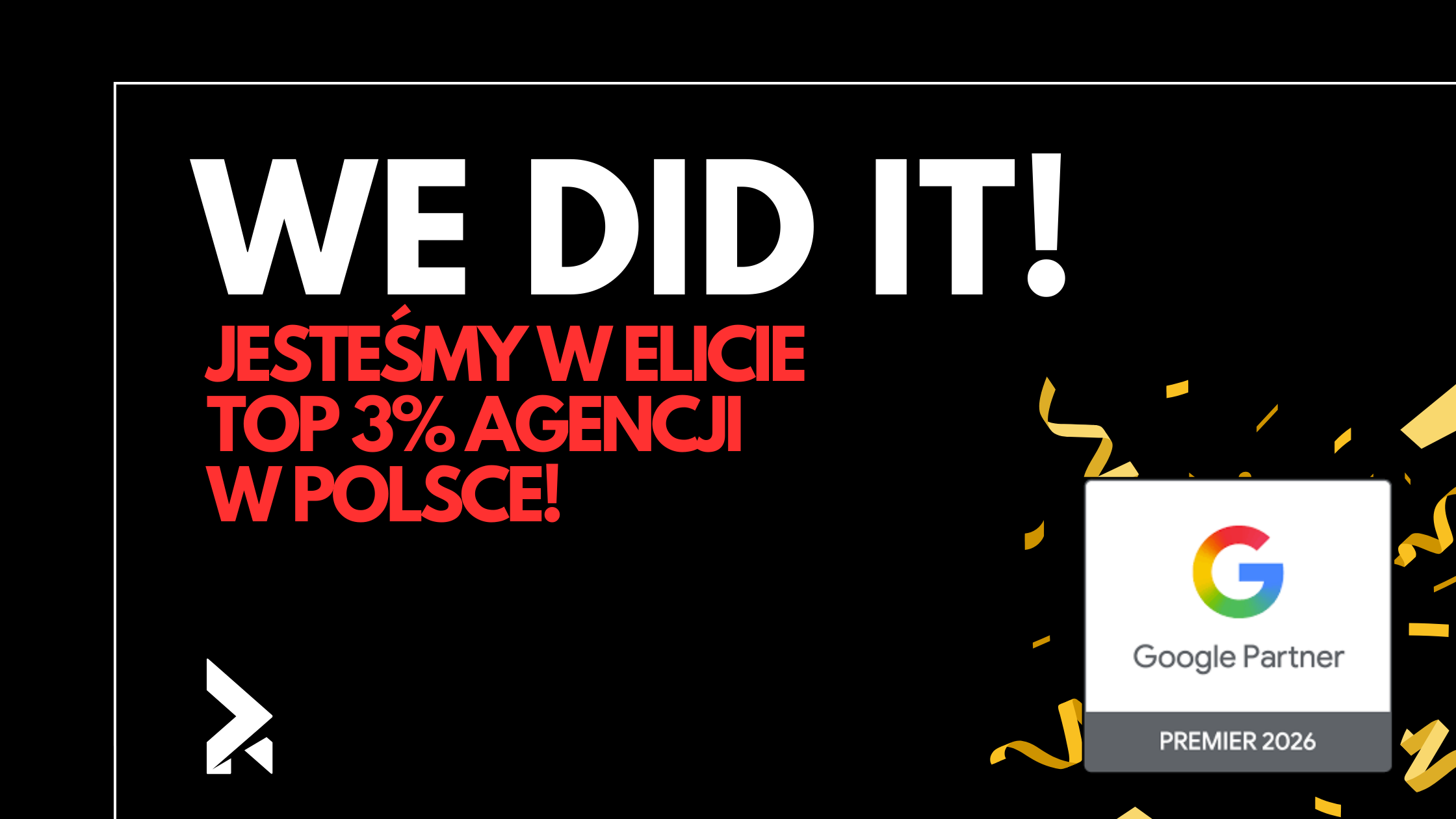 Jesteśmy w elicie TOP 3% agencji w Polsce! (1)